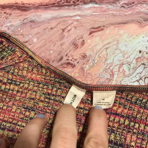 Anthropologie Moth Multicolour Ribbed Sweater - Picture 4 of 5